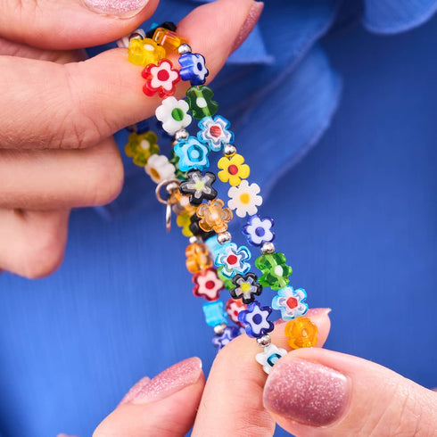 Flower Power | .925 Sterling Silver | Millefiori Wrap